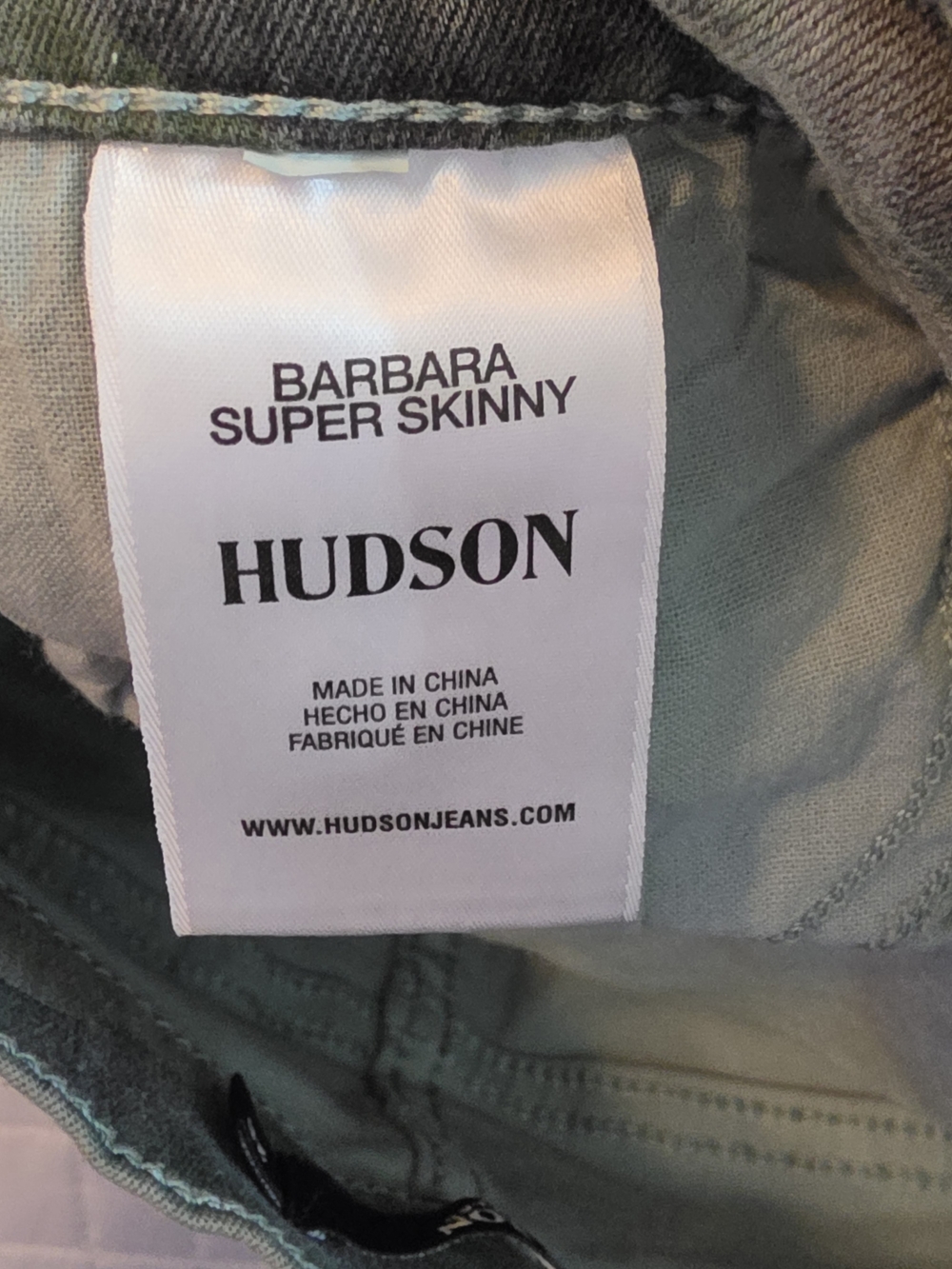 Hudson Barbara Super Skinny Camo Ankle Jeans High Rise Stretch Womens 28 - Picture 7 of 10
